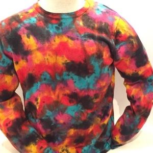 Luxurious Tie Dyed Saks 5th Avenue Unisex Sweater